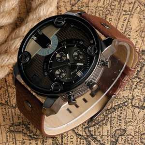 ساعة كوارتز عصرية جديدة للرجال بقرص كبير وتصميم رائج من المصنع مباشرة - Product Image 1