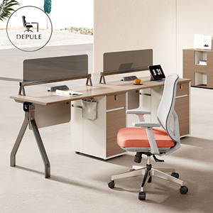 Estación de Trabajo Colaborativa Moderna para 4-6 Personas, Escritorio Modular para Oficina, Conjunto de Escritorio para Personal, Oficina de Foshan - Product Image 1