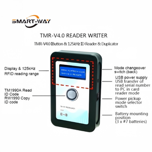 Lector/Grabador RFID Portátil TMR-V4.0 – Multiprotocolo (iButton/125kHz), Pantalla LCD con interfaz EN/RU, visualización de datos de tarjetas en tiempo real - Product Image 2