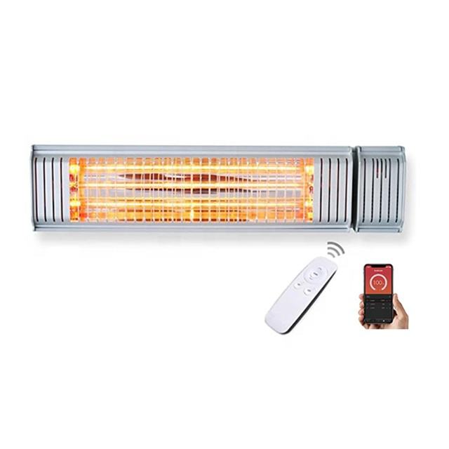 2000W IP65 220-240V Electric Wall Heater Support Smart Phone Control IOS & Android Waterproof Heating Device LDHR062-KB