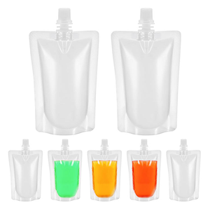 Em Estoque: Nova Embalagem Plástica com Bico Dosador para Bebidas e Sucos 200ml 300ml 500ml - Saco Reciclado com Bico Dosador Tipo Stand-Up - Product Image 6