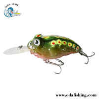 Personnalisé peint Crankbait pêche Non Peint abs dur pêche leurre corps Grenouille leurres