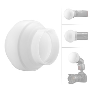 AK-R22 Godox AD100Pro AD200Pro Bộ Khuếch Tán Silicon Dạng Vòm Khuếch Tán Có Thể Thu Gọn Cho Đèn <span class=keywords><strong>Flash</strong></span> Đầu Tròn Godox V1 - Product Image 4