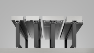 <span class=keywords><strong>Profilé</strong></span> d'extrusion en alliage d'aluminium pour portes coulissantes de placard et de <span class=keywords><strong>douche</strong></span>, anodisé <span class=keywords><strong>noir</strong></span>, couleur personnalisée, série 6000 - Product Image 2