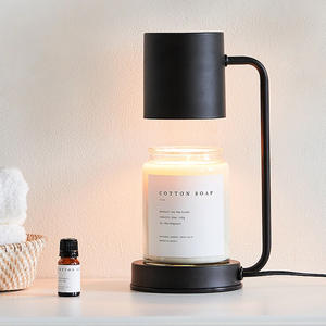 Nouveau chauffe-bougie électrique réglable en verre et métal pour aromathérapie, avec variateur d'intensité, design moderne pour une utilisation intérieure/extérieure - Product Image 2