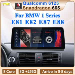 CNSTWEI ID8 Qualcomm Snapdragon665 8Core 8G 128G Android15 AUTO Bluetooth สำหรับ BMW ซีรีส์ 1 E81 E82 E87 E88 วิดีโอ มัลติมีเดีย - Product Image 2