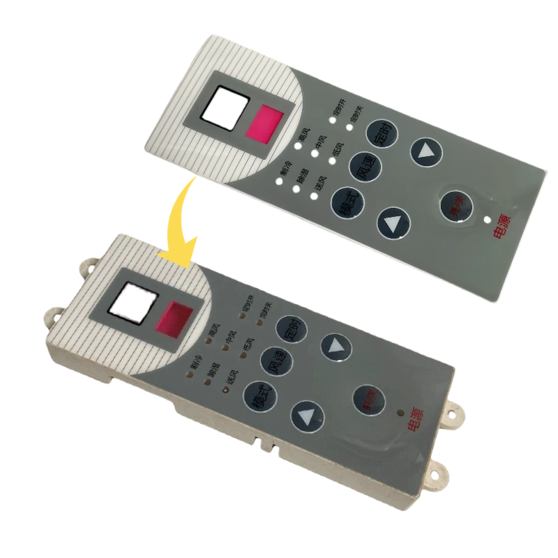 Gray Remote Control Membrane Switch
