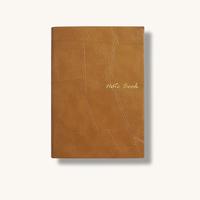 Carnet de notes personnalisé en PU rigide avec reliure cousue, logo sur mesure, pages lignées, 100 feuilles, vente en gros