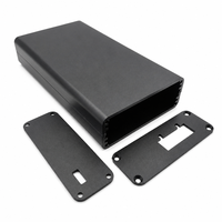 Boîtier de commande en aluminium pour projets électroniques, montage de circuits imprimés DIY, indice de protection IP54, anodisé noir, 120x71x25mm