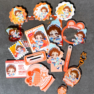 Bâton <span class=keywords><strong>de</strong></span> check-in en acrylique KPOP Kawaii, bâton <span class=keywords><strong>de</strong></span> check-in personnalisé pour les lieux célèbres et les plats délicieux, logo personnalisé - Product Image 6