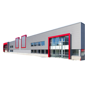 Garage préfabriqué moderne ignifuge en acier métallique, atelier certifié ASTM, structure à longue portée, poutre en acier solide en forme de H - Product Image 1