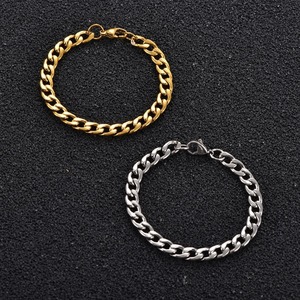 Hip Hop <b>Gold</b> Silver Color Figaro Link Hand Chain Stainless Steel Figaro <b>Bracelet</b> Punk <b>Boy</b> Wrist Jewelry Fashion Accessories - Product Image 3