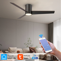 Ventilateur de plafond moderne minimaliste à commande à distance, 5 vitesses, 52 pouces, économe en énergie, directement de l'usine