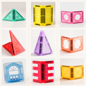 100 <span class=keywords><strong>arcobaleno</strong></span> mattoncini magnetici per bambini 110 set di magneti in plastica per il gioco creativo dei bambini - Product Image 6