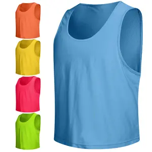 Wholesale 100% polyester mesh quick dry sleeveless round neck blank custom logo men's vest