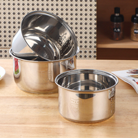 Cuve de cuiseur à riz en acier inoxydable 304 sans revêtement, écologique, sûre et durable, accessoire de remplacement pour cuisines domestiques