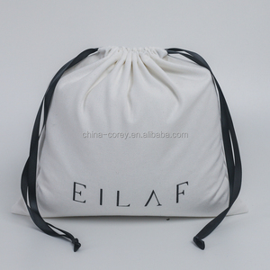 ถุงผ้าฝ้ายรูดปิดสำหรับใส่กระเป๋า พร้อมโลโก้ตามสั่ง - Product Image 2