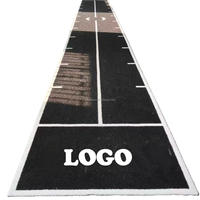 Tapis de sol en gazon artificiel noir sur mesure pour piste de sprint et fitness, durable, 25 mm, tapis de gym, logo personnalisé, Sled Turf