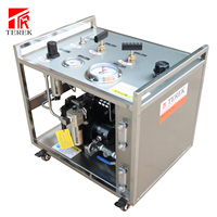 Banc d'essai haute pression Terek 800 bar avec pompe hydraulique pneumatique et enregistreur graphique circulaire