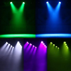Lot de 4 projecteurs LED Aura Wash à tête mobile 19x15W avec zoom RGBW pour scène, DJ, discothèque, mariage, club - Product Image 4