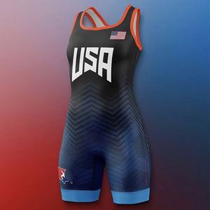 Singlet de Lucha Libre de Alta Calidad en Negro para Hombre OEM Ropa Deportiva Personalizada Transpirable para <span class=keywords><strong>Artes</strong></span> Marciales para Canadá y EE. UU. - Product Image 2