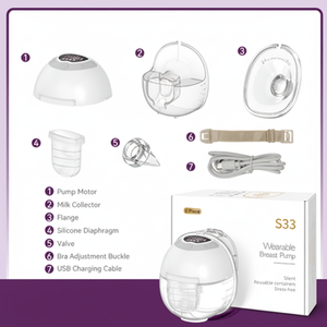 Nouvelle Pompe Tiroir Électrique Intelligente S33 de Qualité Hospitalière OEM 2025 pour PP et Silicone, Portable, Mains Libres, Sans BPA, Utilisation Nocturne - Product Image 3