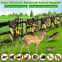 Nouvel Arrivage OEM ODM Répulsif Solaire Ultrasonique Étanche en ABS pour Animaux Nuisibles Extérieurs (Singes, Cerfs, Ours, Loups) Électrique