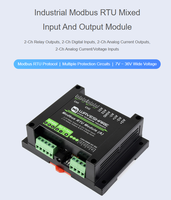 Module d'entrée et de sortie mixte Modbus RTU industriel, circuits de protection à isolation multiple, acquisition de tension et de courant