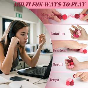Jouet <span class=keywords><strong>anti</strong></span>-<span class=keywords><strong>stress</strong></span> à billes magnétiques, perles en silicone EDC, jouets sensoriels <span class=keywords><strong>anti</strong></span>-<span class=keywords><strong>stress</strong></span> pour adultes, enfants, autisme, TDAH - Product Image 5