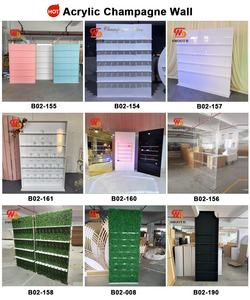 Le celebrazioni per eventi di nuovo arrivo lisce uso su due lati acrilico PVC dal vivo incantevole muro di Champagne - Product Image 5