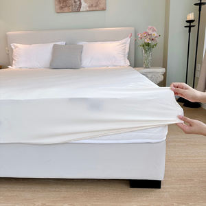 बुना हुआ लुभावनी सादा नायलॉन स्पैन्डेक्स ठंडा गर्मी नरम 100tc फिट शीट - Product Image 3