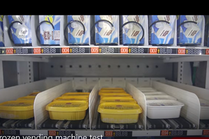 Focusvend thực phẩm đông lạnh thịt cá Máy bán hàng tự động với băng tải thang máy bán kem Popsicle nhiệt độ-18 đến-25 - Product Image 5