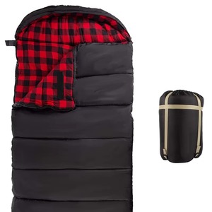 Saco de Dormir para Acampar al Aire Libre, Individual, Impermeable, Resistente al Frío, Forma <span class=keywords><strong>Humana</strong></span>, Grueso, Negro, Plegable, con Almacenamiento - Product Image 6