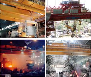 5ton 10ton 20ton 50ton Lò luyện kim Nhà cung cấp qdy đúc dầm đôi đúc trên không cần cẩu thép nóng chảy cần cẩu - Product Image 3