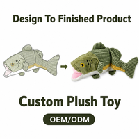 Fournisseur direct d'usine, jouet en peluche pour animaux de compagnie en coton personnalisé, mignon, en forme de poisson, fabricant OEM ODM, jouet pour chien et chat, étiquette privée, emballage personnalisé avec logo