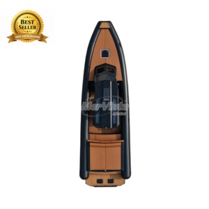 Bateau semi-rigide (RIB) de 10,5 m pour l'Amérique du <span class=keywords><strong>Nord</strong></span>, robuste, avec coque en aluminium et flancs en caoutchouc Hypalon Orca, équipé d'un moteur de 300 CV - Product Image 3