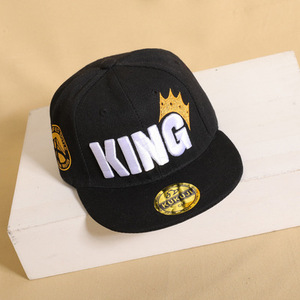 Có Thể Điều Chỉnh Mũ Bóng Chày Trẻ Em Chàng Trai Ngoài Trời Phẳng Rim Snapback Hat 3D Thêu Vua Bông Hip-Hop Cap Trẻ Em - Product Image 4