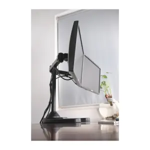 LCD351D-STAND nueva llegada de bajo perfil articular escritorio de la computadora soporte de Monitor LED de 13-27 "Dual Monitores