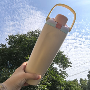 <span class=keywords><strong>W50</strong></span> New Hot Sell 30oz Gobelet de sport portable avec poignée en acier inoxydable isolé Bouteille d'eau avec bec verseur Tasse à paille - Product Image 2