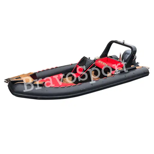 Bateau pneumatique rigide à coque en fibre <span class=keywords><strong>de</strong></span> verre profonde en forme <span class=keywords><strong>de</strong></span> V CE RIB 760 hypalon - Product Image 5