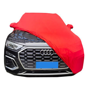 Funda de Coche de Terciopelo con Logotipo Personalizado, Funda de Coche Elástica de Cobertura Total, Fundas de Lujo para Estacionamiento, Funda Protectora contra el Polvo para Interiores - Product Image 1