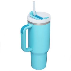New 2.0 Adventure Stainless Steel Classic <b>Tumbler</b> 40 oz Vacuum Insulated Travel Mug Lid <b>Handle</b> Straws 2 Colors Custom Logo - Product Image 2