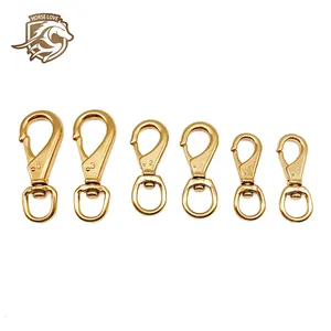 Swivel 80mm Solid Brass Swivel Metal Snap Hook Clip Bolt Snap Hook Brass Swivel Snap Hook Brass