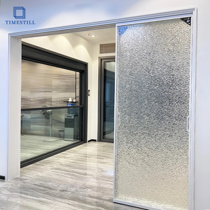 <span class=keywords><strong>Porte</strong></span> <span class=keywords><strong>coulissante</strong></span> en verre à 3 panneaux haut de gamme, 8 mm, sans cadre, pour intérieur, portes coulissantes pliantes en verre - Product Image 3