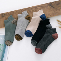 US Online Store Chaussettes d'invisibilité Offre Spéciale Chaussettes en coton de haute qualité pour hommes Chaussettes de couleur épissées à la mode
