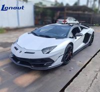 Pare-chocs avant pour Lamborghini Aventador LP700/LP720S, kit carrosserie style SVJ, lèvre de pare-chocs avant en fibre de carbone forgée
