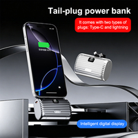 Batterie externe portable mini TDX TJ26 10000mAh 20W/15W à charge rapide Type-C avec affichage numérique et sorties USB universelles
