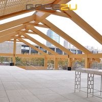 Ensemble complet de maison en bois de bambou de conception moderne facile à assembler Kits de maison préfabriquée en bois de bambou détachable pour une utilisation en extérieur