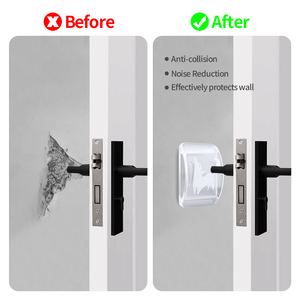 Protection Murale Anti-Collision Transparente Auto-Adhésive Sans Perçage, Amortisseurs de Poignée de Porte en Caoutchouc, Butée de Porte - Product Image 4