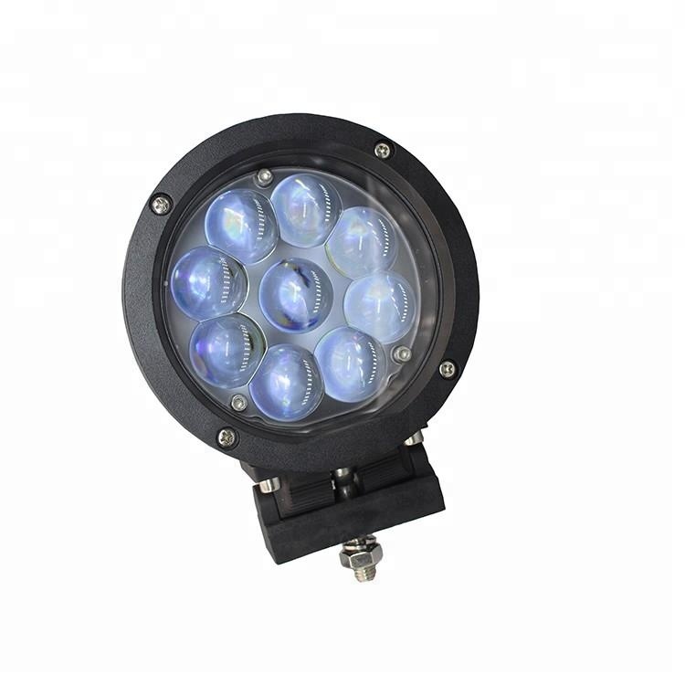 Wholesale Super Bright 24v 12v Spot 4d 45w 5" Round Led Work Light with Waterproof Rubber Offroad